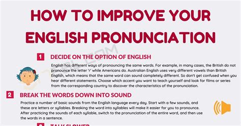 How to get better pronunciation in english