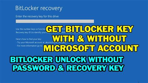 How to get bitlocker recovery key without microsoft account.  How to find...