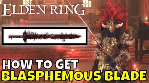 How to get blasphemous blade. The Blasphemous Blade is an Elden Ring weapon obtained by defeating Praetor Rykard in Mt. Gelmir, an especially challenging Elden Ring boss. It’s a greatsword that scales with strength,... 