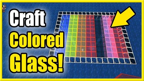 How to get colored glass in minecraft