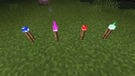 How to get colored torches in minecraft