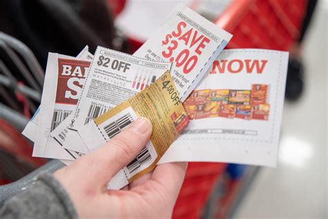 How to get coupons. A list of printable coupons will show up. Browse offers or “jump” to a specific category. Select the plus button to “clip” the coupon you want. After you’ve added all the ones you want to print, click the blue “Clipped Coupons” button. You can either print them straight from your phone or email them to yourself. 
