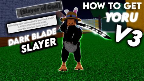 Several steps are involved in unlocking the Dark Blade V3 in Roblox Blox Fruits. First, players must have reached the Second Sea and have all of their Races attain V3. However, this requirement does not apply to Ghoul and Cyborg. Next, combatants must team up with a friend or acquaintance to acquire Fists of Darkness. Related:. 