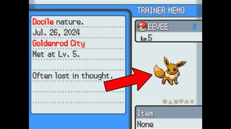 How to get eevee in heartgold