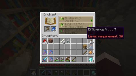 How to get efficiency v minecraft