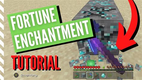 How to get fortune in minecraft