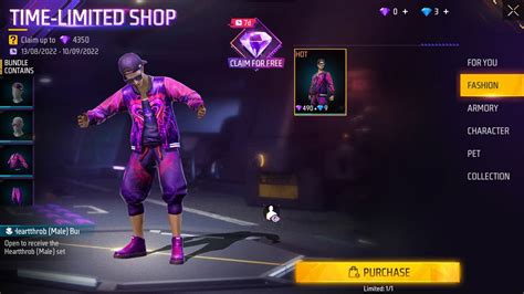 How to get free character emote and more from Time Limited Diamond Store in Free Fire MAX
