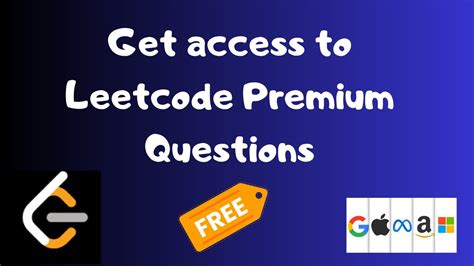 How to get free leetcode subscription.  The value proposition is hard to argue with: hundreds...