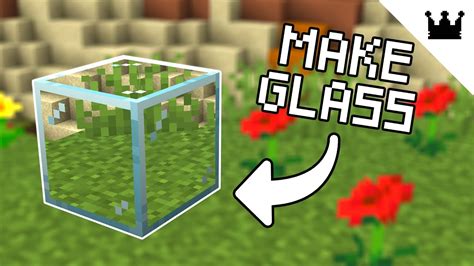 How to get glass in minecraft