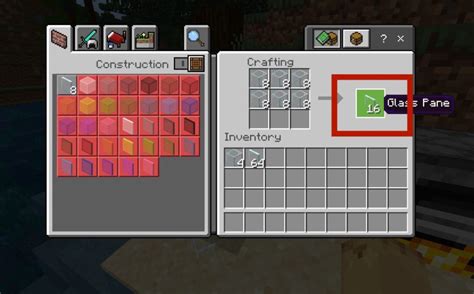 How to get glass pane in minecraft