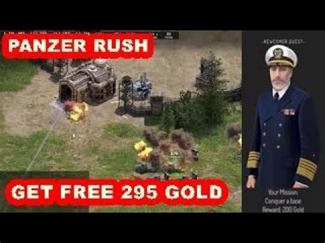 How to get gold in panzer rush
