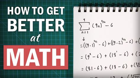 How to get good at math. Research shows that hard work, not natural ability, is the most important factor. The study mapped the progress of math ability in 3,520 students for five years — from grade five until grade 10 ... 