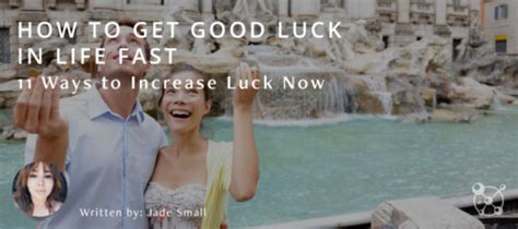 How to get good luck in life