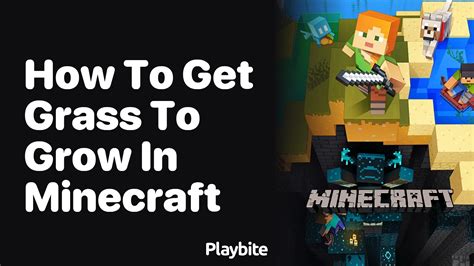 How to get grass to grow minecraft