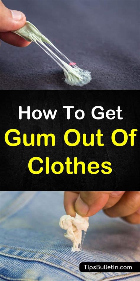 How to get gum of clothes. Carpet. Place an ice pack or bag of ice cubes onto the affected area until the gum hardens, then pick or scrape off as much of the gum as possible with a butter knife. For any remaining traces ... 