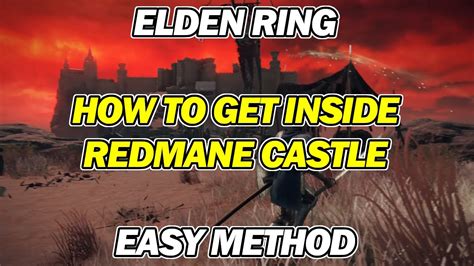  Redmane Castle Walkthrough: All Items! Elden Ring Playthrough Guide https://eldenring.wiki.fextralife.com/Redmane+Castle Also see https://eldenring.wiki.fext... 
