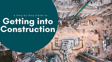 How to get into construction. While it may not be needed for a general labour or a construction worker position, it is essential for getting a promotion. Make Connections: Networking and making connections within the industry is an important part of your success. Contact big names in the industry, build rapport and establish relationships with project managers and executives. 