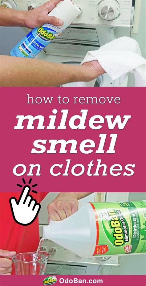 How to get mildew smell out of clothes. Let it sit for a few minutes to air out some of the odor. Don your mask and get in there with the scrub brush. The vinegar is doing most of the work here, so ... 