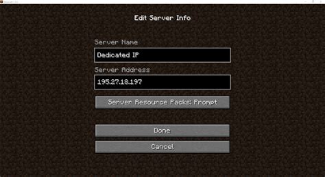 How to get minecraft server ip