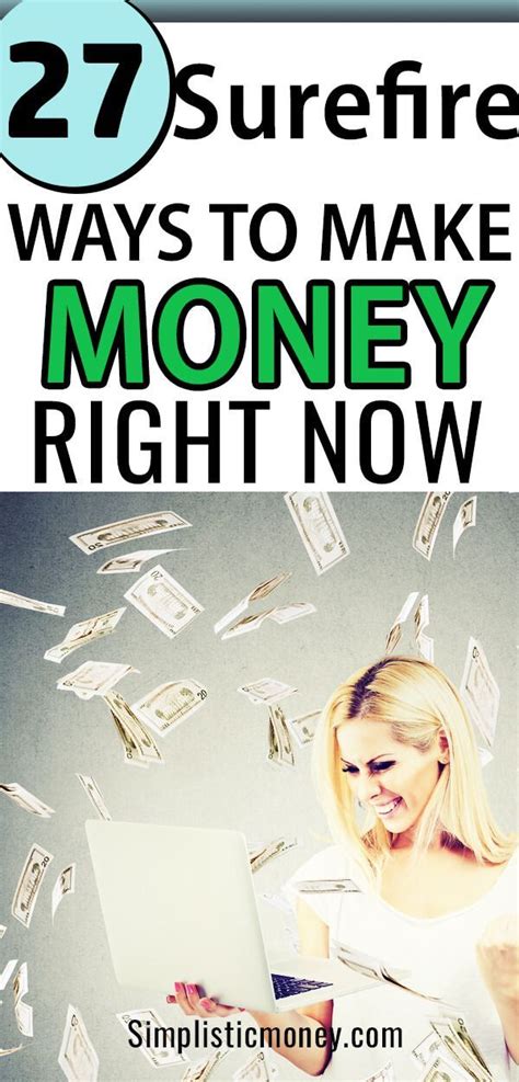 How to get money right now. Jan 19, 2024 · If you need money now: 1. Sell stuff 2. Get a loan 3. Take surveys 4. Do focus groups 5. Complete MTurk tasks 6. Recycle 7. Delay bills 8. Ask for advance. 