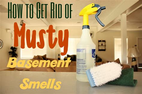 How to get musty smell out of house. Use container desiccant packs. Just be sure to replace when they’re full. Place charcoal briquettes in a tin or box and put them around the basement. Put bowls of baking soda around the basement. Make sure to switch them out every couple of days. Place a container of rock salt in the basement. Replace every few weeks. 