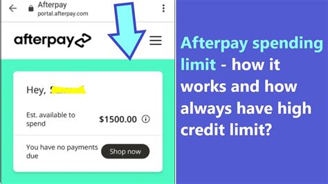 How to get my afterpay limit back up. Get all the latest on your fave products and brands. Download the app. Afterpay allows you to buy now and pay in four instalments over 6 weeks. No interest. Use online and in-store. No fees when you pay on-time. Smart spending limits. Simply download the Afterpay App and start shopping. 