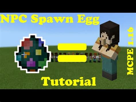 Hello!!!This is how u get the NPC Spawn egg in minecraft java and bedrock. The commands are in the video.. 