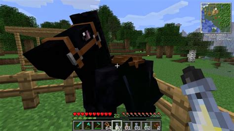 How to get on horse in minecraft