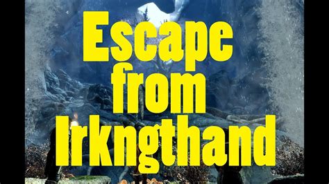 How to get out of irkngthand. How to pass through the gate in the Irkngthand Grand Cavern, during the 'Blindsighted' quest. During your quest for revenge against Mercer Frey, you are required to follow him through this … 