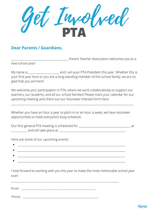 How to get parents involved in pta