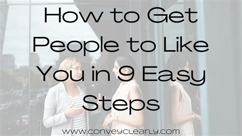 How to get people to like you. 
