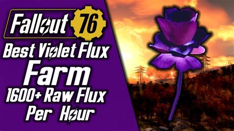 Raw violet flux is the rarest flux in the game. You need 10 at least. Found in nuked areas. My experience only with rare plants blue in color. Example; found a single blue piontsetter looking plant in a planter on the porch near the pool in Whitespring that became violet flux when picked. spoils faster than the other plants too and becomes .... 