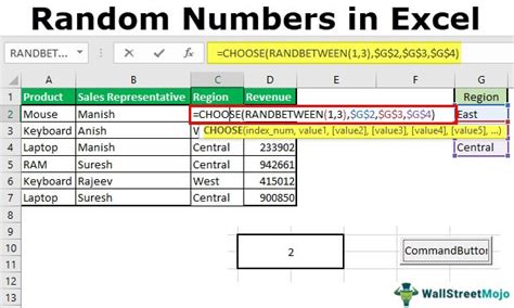 How to get random numbers in excel