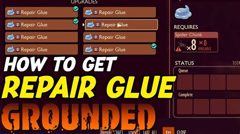 How to get repair glue in grounded. How to get Repair Tool Grounded. Where is Grounded Repair Tool Location. You can find Grounded Repair Tool location following this video guide.00:00 1. Analy... 