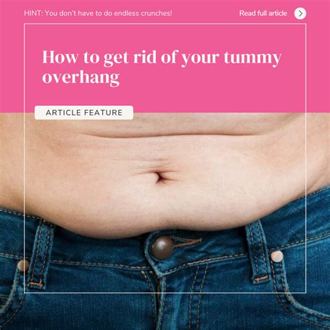 How to get rid of your tummy overhang - The Healthy Mummy