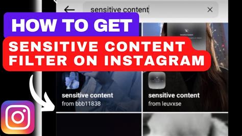 How to get sensitive content filter on Instagram YouTube