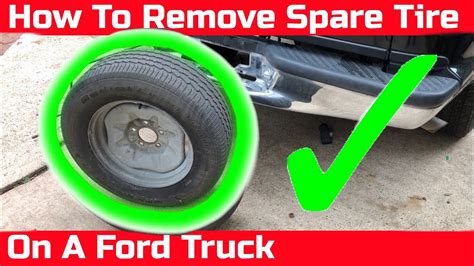 Learn how to remove a spare tire from your Ford F150 even if you do
