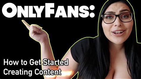 How to get started with onlyfans