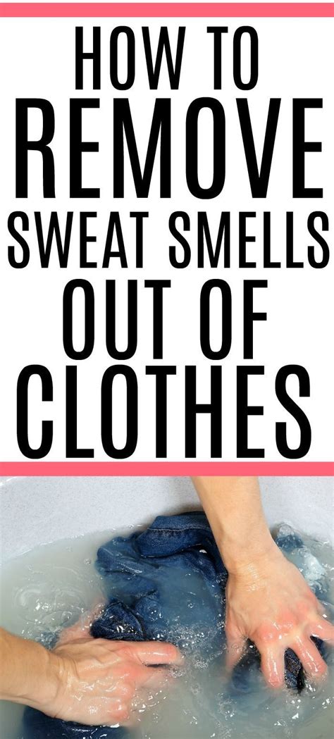 How to get stink out of clothes. Try soaking clothes that smell of smoke in a baking-soda-and-water solution before washing in the washing machine . Mix 1/2 cup of baking soda into a sink or bucket full of water. Add in the smoky laundry and periodically stir the mixture as the clothing soaks. When the odor has dissipated, wash the clothing as usual. 
