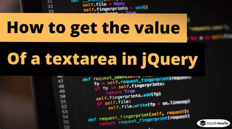 How to get textarea value in jquery