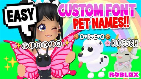How to get the fonts for names in Adopt Me! YouTube