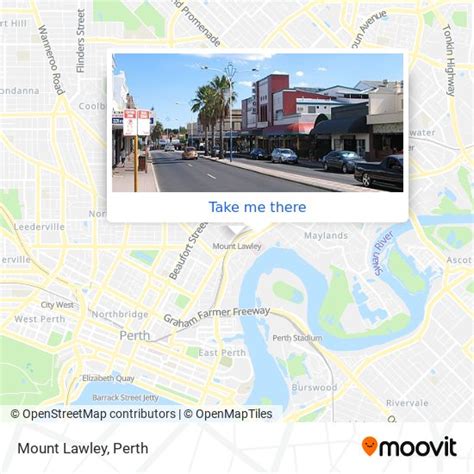 How to get to Beaufort Street in Mount Lawley by Bus or Train?