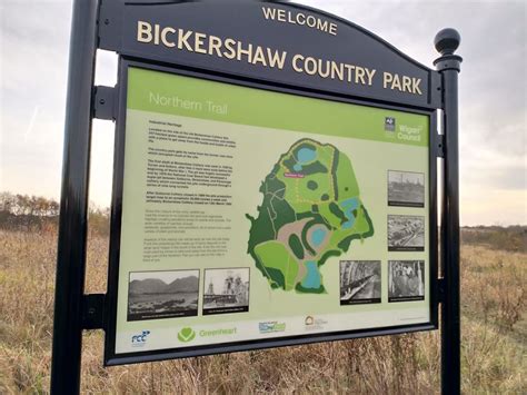 How to get to Bickershaw Country Park in Leigh by Bus or Train?