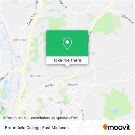 How to get to Broomfield College in Erewash by Bus?