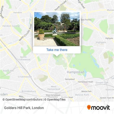 How to get to Golders Hill Park in Golders Green by Bus, Tube