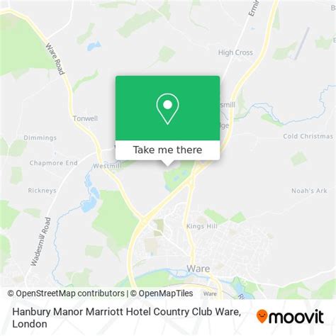 How to get to Marriott Hanbury Manor in Ware by Bus or Train?