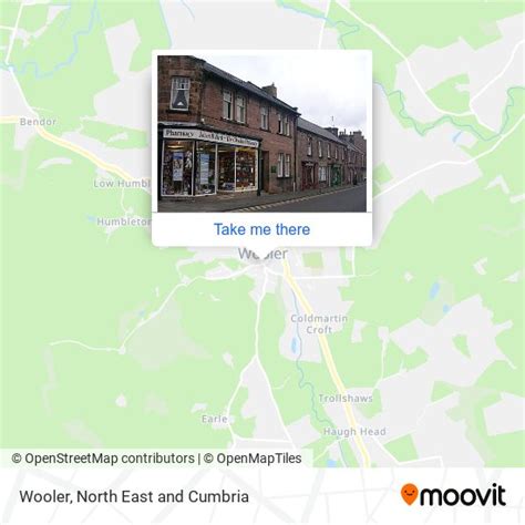 How to get to Wooler in Northumberland by Bus?