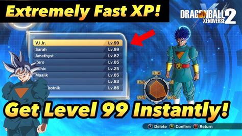 How to get to level 100 in xenoverse 2. I know a good but of modding and save editing and such, but this has something I've been curious to try and use for myself (obviously not online in PVP, but that should be obvious). Title says it all. I'm wondering how people make a true level 199 CaC, with it's actual reasonable stats like it would have if the game were at that cap, not those ... 