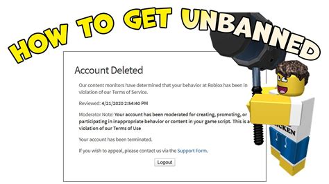 How to get unbanned from roblox. Things To Know About How to get unbanned from roblox. 
