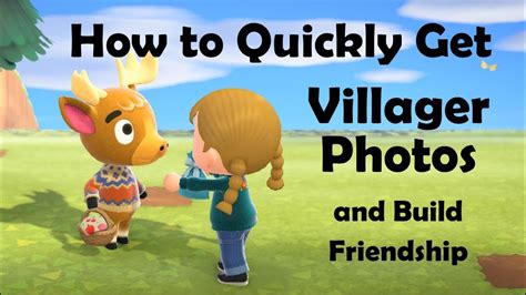 ACNH Best Ways To Get Villager Photos [Top 3 Ways] Updated: 19 Feb 2022 7:39 pm Gotta Catch 'Em All BY: Elaine B Villager photos are the most sought-after reward in Animal Crossing, mostly due to the amount of work required to receive one.. 